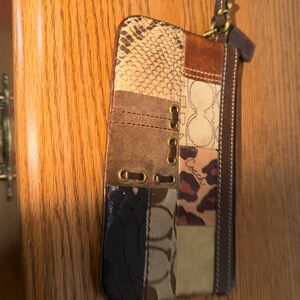 Coach Multicolor Patchwork Wristlet